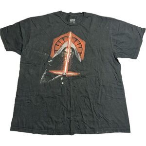 Adult Large 2XL Shirt Star Wars 7 Movie  Force Awakens Kylo Ren Lightsaber T-Shi